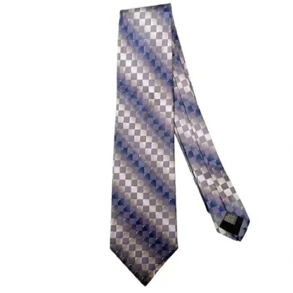 Gianfranco Valentino Silk Tie Purple Print - Picture 6 of 6